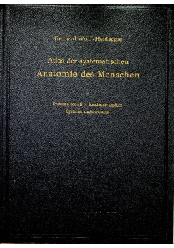 Atlas der Systematischen Anatomie des Menschen