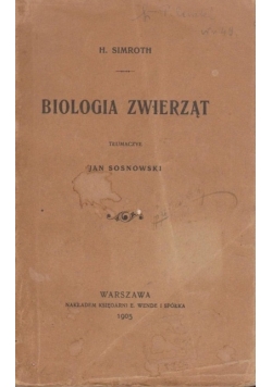 Biologia zwierząt, 1905r