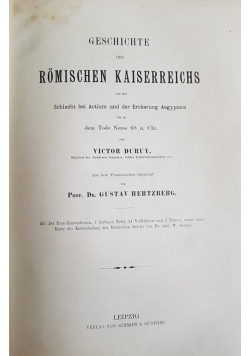 Gesichichte des Romischen Kaiserreichs ,