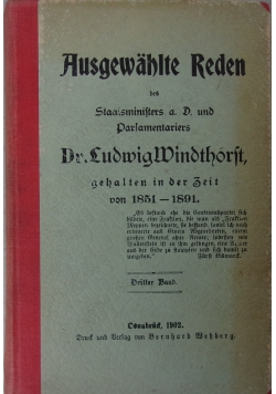 Ausgewahlte Reden 1902 r.