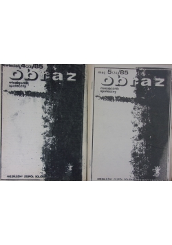 Obraz-miesięcznik społeczny, zestaw 2 książek