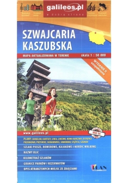 Mapa turystyczna - Szawjcaria Kaszubska 1:50 000