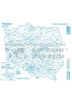 Zestaw II - Polska mapa konturowa (20szt)