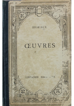 Ceuvres d Horace  1912 r.