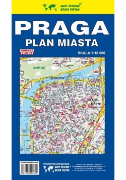 Praga 1:18 000 Plan miasta PIĘTKA