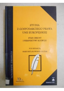 Studia z gospodarczego prawa Unii Europejskiej