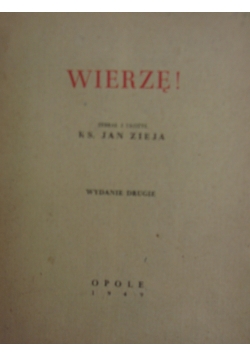 Wierzę, 1949r.