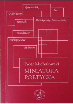 Miniatura Poetycka, Autograf Autora