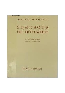 Chansons De Ronsard, 1941r.