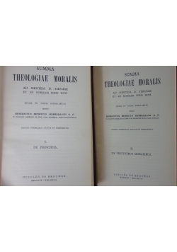 Summa Theologiae Moralis, Tom I,II,III