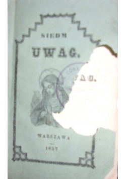Siedem uwag, 1857r.