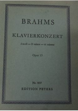 Klavierkonzert, nr 1