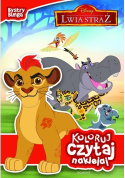 Koloruj, czytaj, naklejaj. Lwia straż