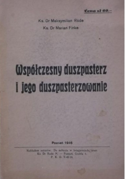 Współczesny duszpasterz i jego duszpasterzowanie, 1946 r.