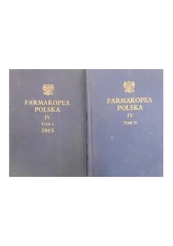 Farmakopea Polska IV Tom I,II
