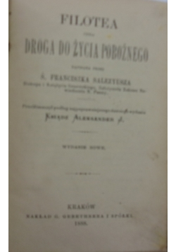 Filotea czyli droga do życia pobożnego, 1888 r.