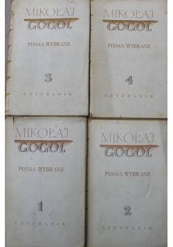 Gogol Pisma wybrane Tom od I do IV