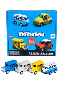 Autobus metalowy retro 10cm