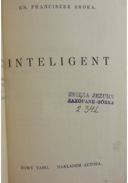 Inteligent, 1932 r.