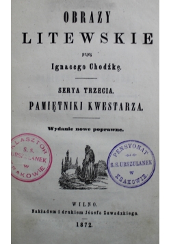 Obrazy Litewskie 1862 r.