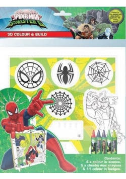 Spiderman. Koloruj i twórz scenki 3D z kredkami