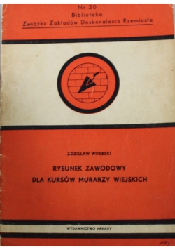 Rysunek zawodowy dla kursów murarzy wiejskich
