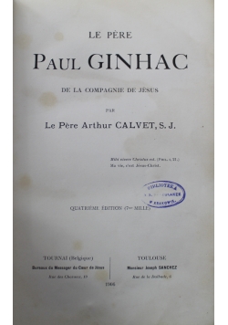 Le Pere Paul Ginhac de la Compagnie de Jesus 1906 r