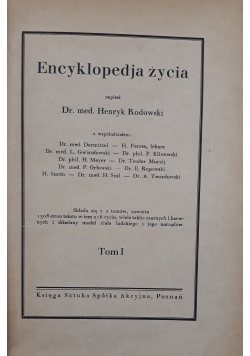 Encyklopedia życia Tom I, 1931 r.