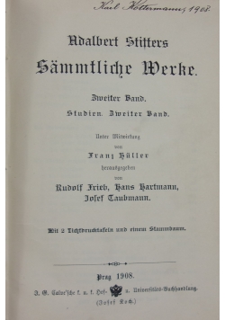 Sammatliche Werke, 1908r.