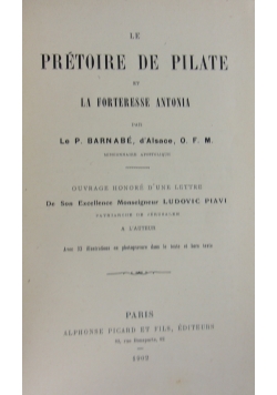 Le pretoire de pilate, 1902 r.