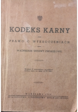 Kodeks Karny ,1949 r.