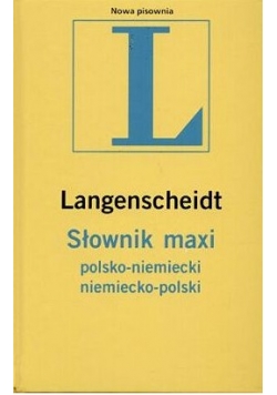 Langenscheidt słownik maxi polsko niemiecki niemiecko polski