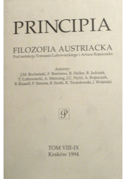 Principia tom VIII - IX