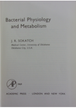 Bacterial Physiology and Metabolism