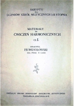 Materiały do Ćwiczeń Harmonicznych cz.I