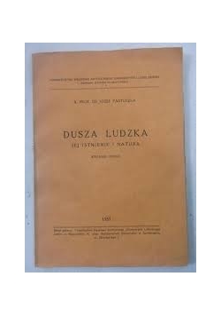 Dusza ludzka jej istnienie i natura