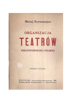 Organizacja teatrów Rzeczypospolitej Polskiej, 1928 r.