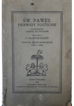 Św. Paweł pierwszy pustelnik, 1930 r.