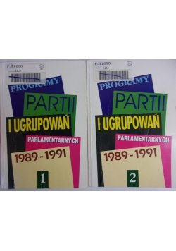 Programy partii i ugrupowań parlamentarnych 1989-1991, cz. 1-2