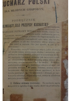 Kucharz Polski Młodych Gospodyń ,1911 r.