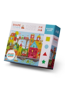 Puzzle podłogowe Wczesna edukacja kształty w mieście 24