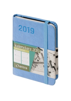 Kalendarz 2019 Awangarda A7 niebieski