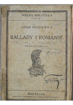 Ballady i romanse 1923 r