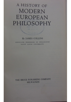 A history of modern european philosophy