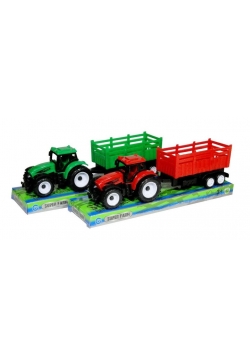 Traktor z przyczepą