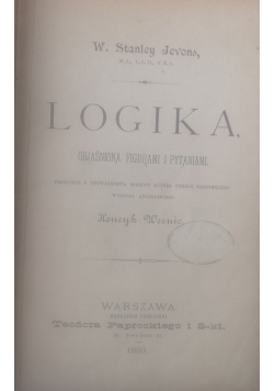 Logika objaśniona figurami i pytaniami, 1886 r,
