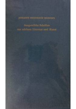Ausgewahlte Schriften zur schonen Literatur