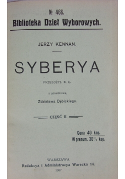 Syberya, 1907 r.