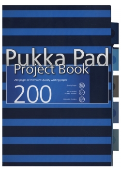 Kołozeszyt A4 Pukka Pad Navy w kratkę 200 kartek niebieski