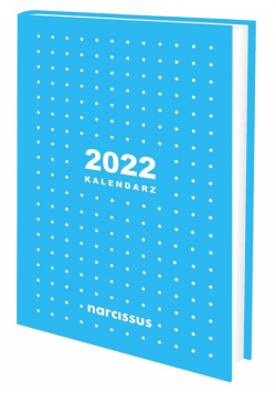 Kalendarz 2022 A5 tygodniowy niebieski NARCISSUS